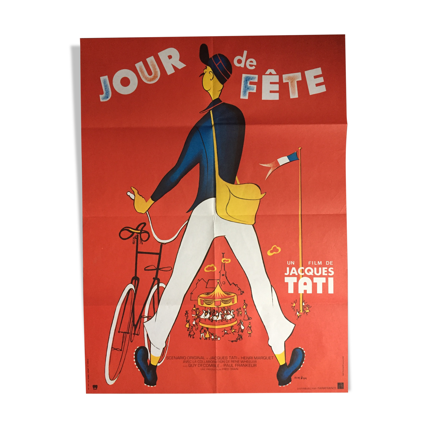 Cinema poster Jacques Tati "Festival Da"y 60x80cm