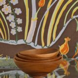 Handmade Akacia Wood Bowls, Set of 4