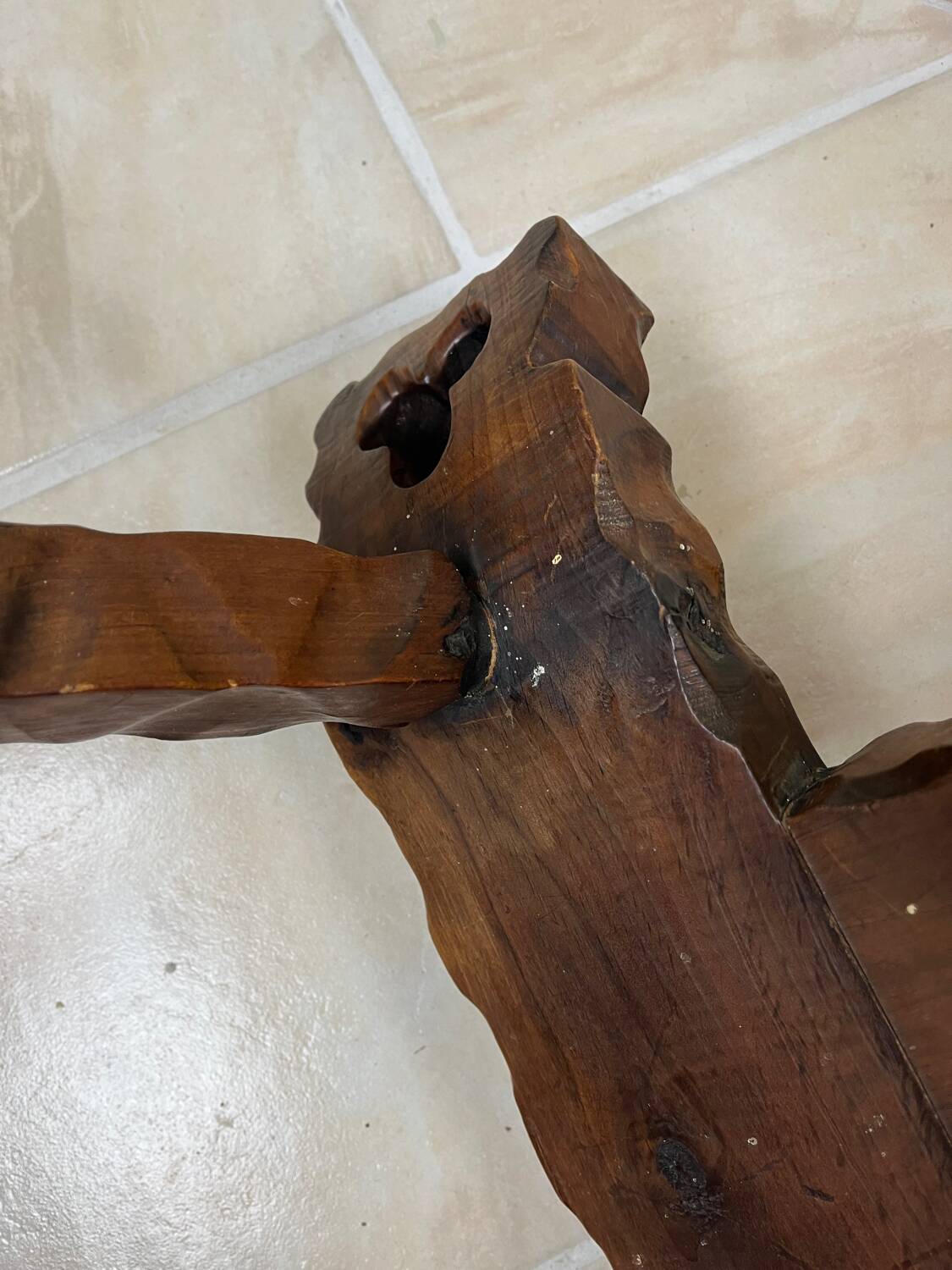 Brutalist tripod stool