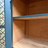 Dark green Parisian display cabinet (renovated)