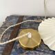Vintage pendant lamp in electrified toothed ceramic to nine