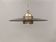 Original Belid T 391 pendant light in gold-coloured metal and smoked glass