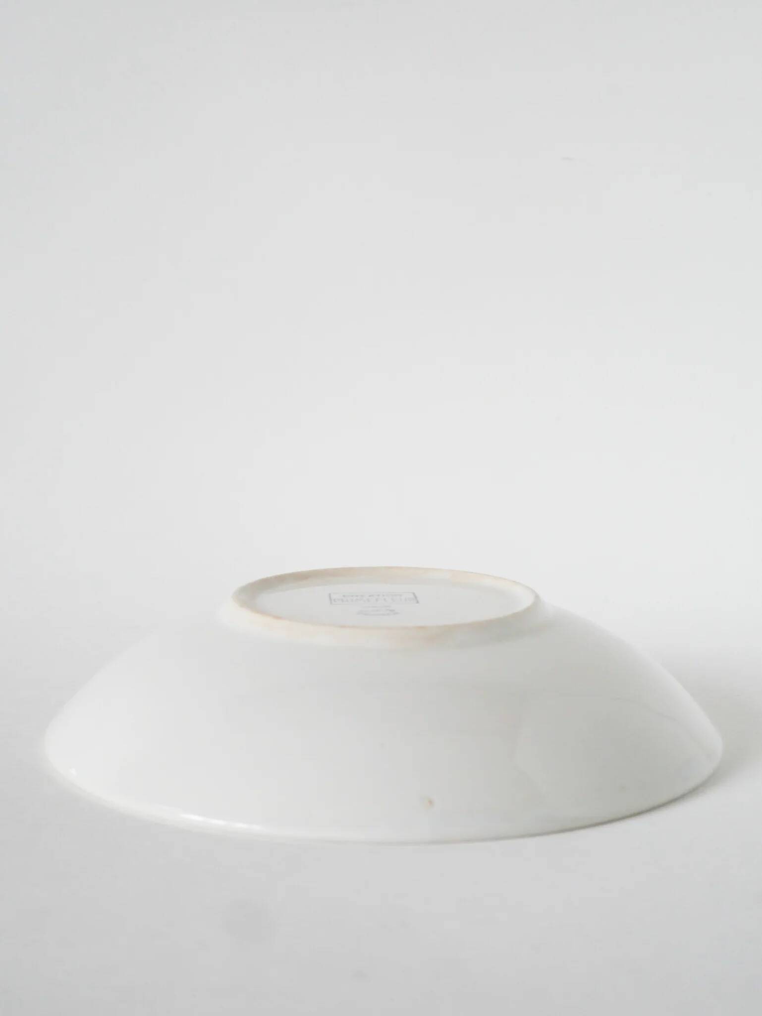 Plat rond de présentation Salins, design, blanc, 1960