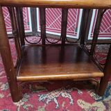 Pair of vintage rattan bedside tables