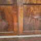 Louis Philippe display case in mahogany and mahogany veneer 19th century