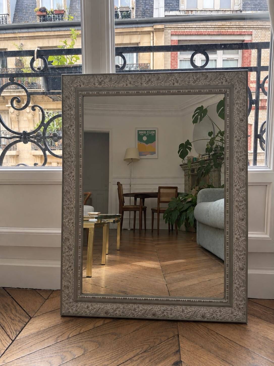 Miroir bois Rétro