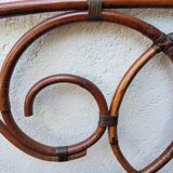 Rattan arabesques headboard