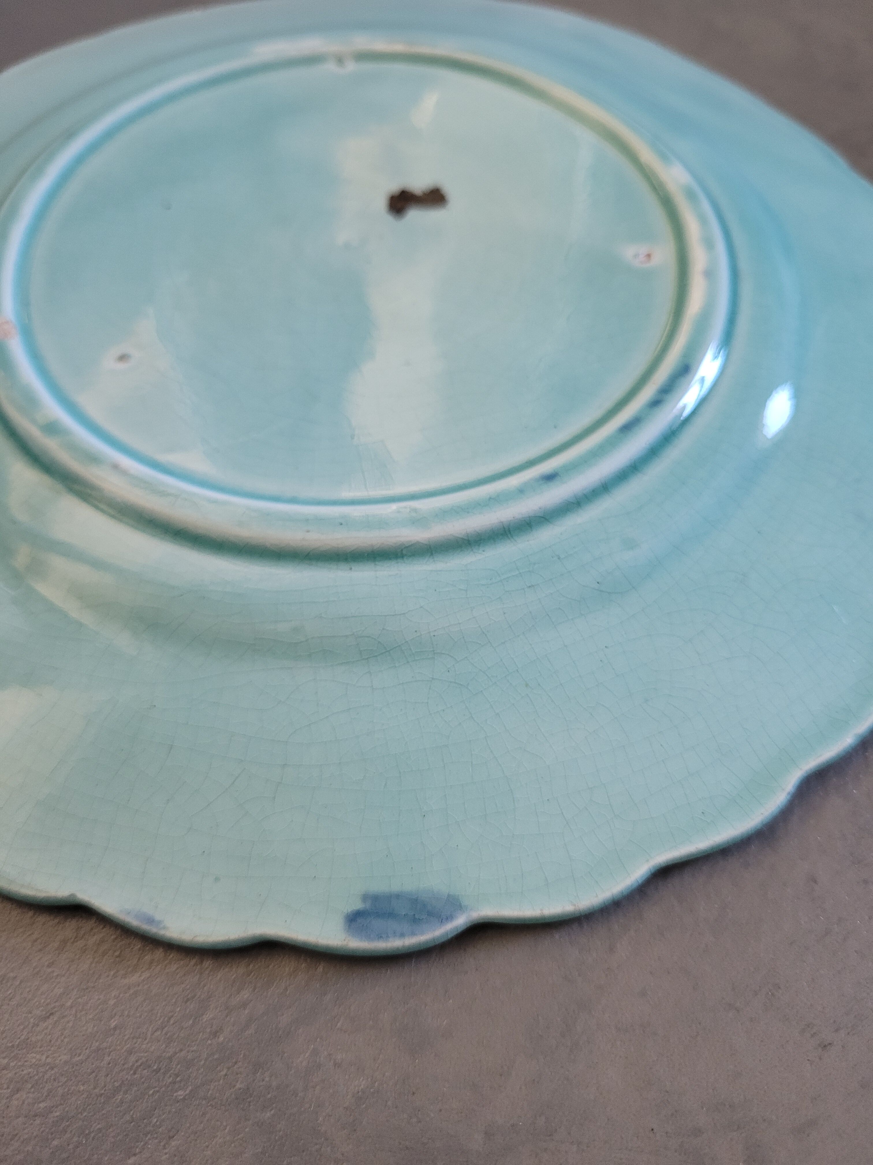 1970 dabbling dessert plate