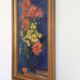 Tableau fleurs huile sur toile, XXème siècle.