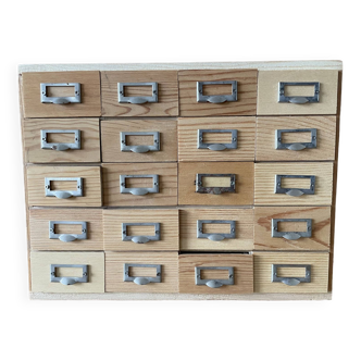 Furniture with small wooden drawers