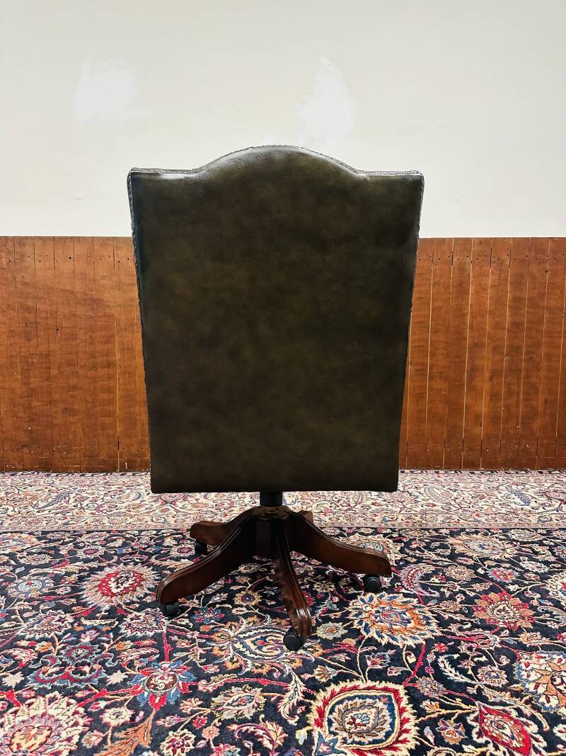 Fauteuil de bureau Chesterfield President vert olive