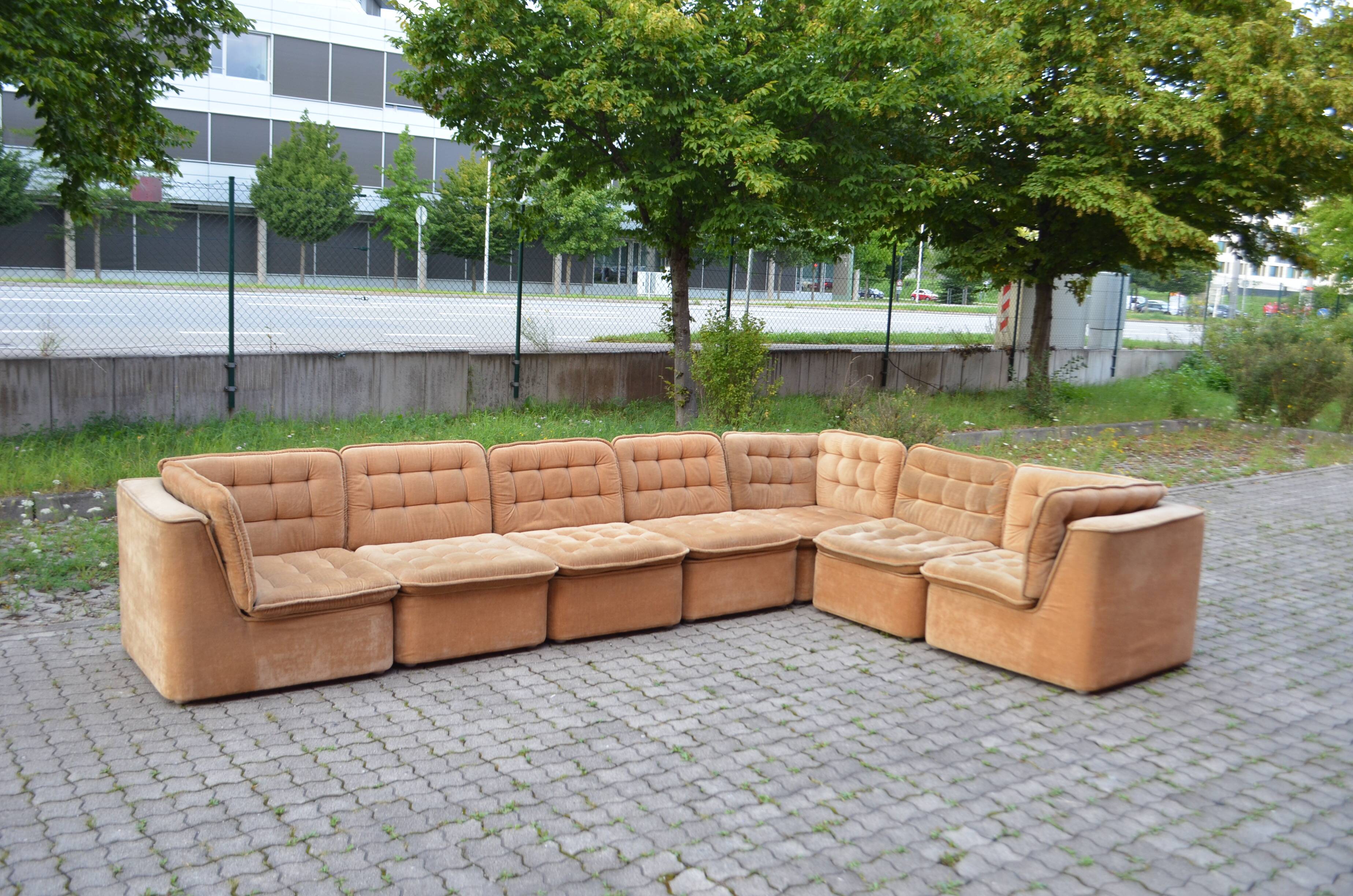 Vintage Modular Sofa 70ties champagne