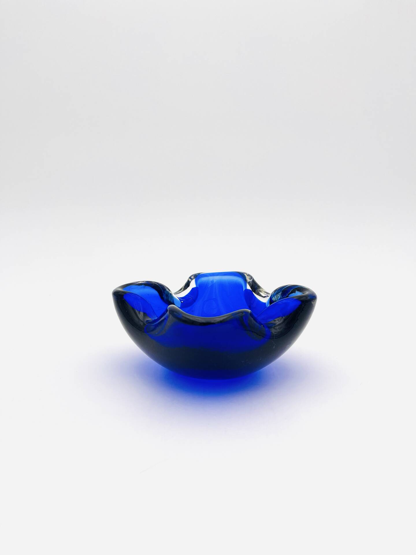 Murano Sommerso Cobalt Blue Dish - 1960
