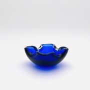 Murano Sommerso Cobalt Blue Dish - 1960