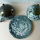 Set of 2 bowls and 1 Luc Vallauris ceramic plate from the 60s