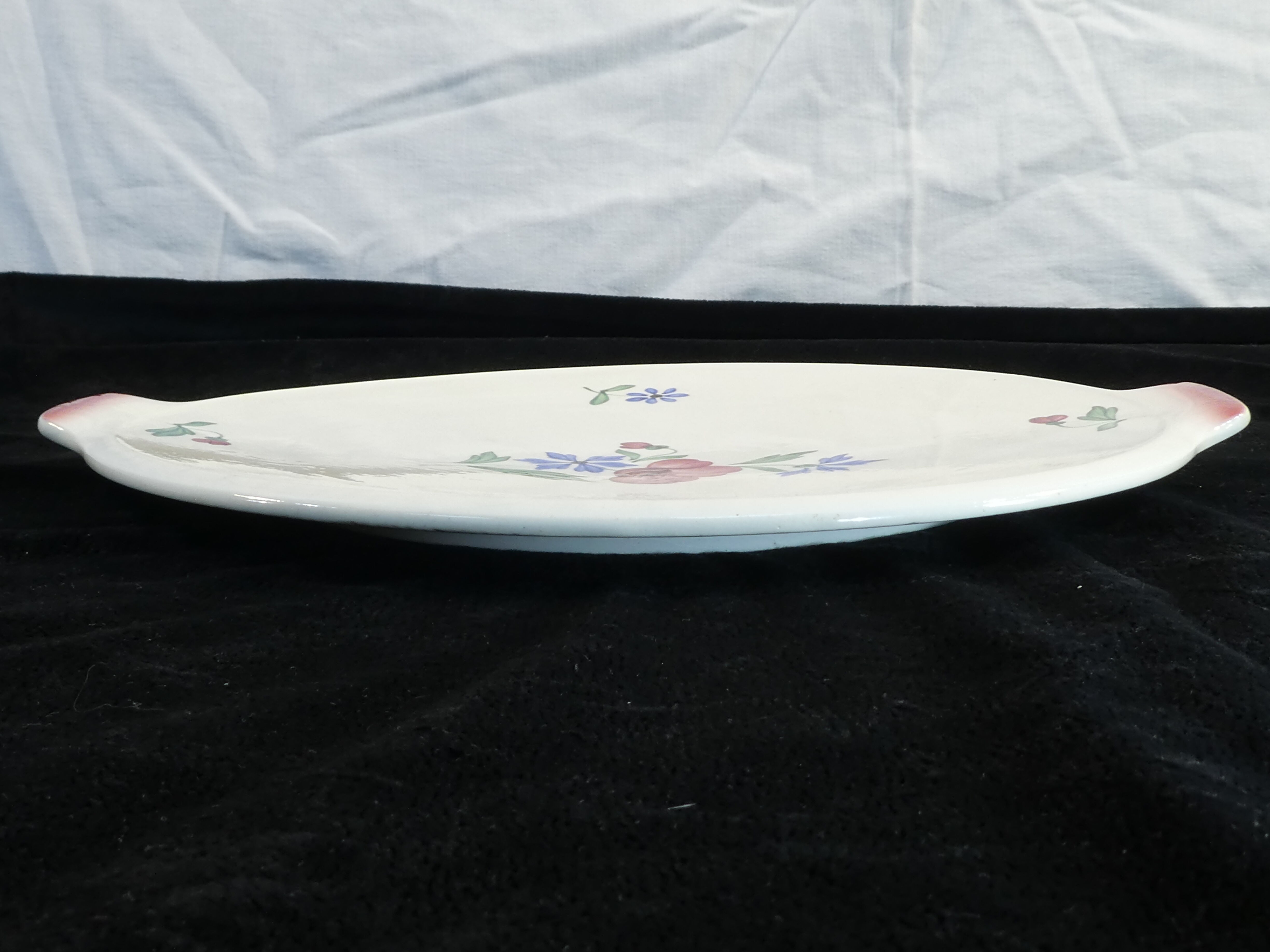 Antique digoin sarreguemines earthenware pie dish