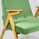 Green Bunny Armchair by Józef Chierowski, 1970s