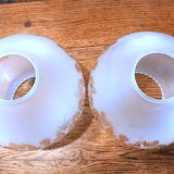 Pair of globes for light fixture