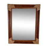 Bamboo and rattan mirror 40x50cm