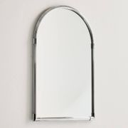 Framed metal mirror