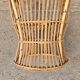 Bamboo and rattan armchair 50s Italy