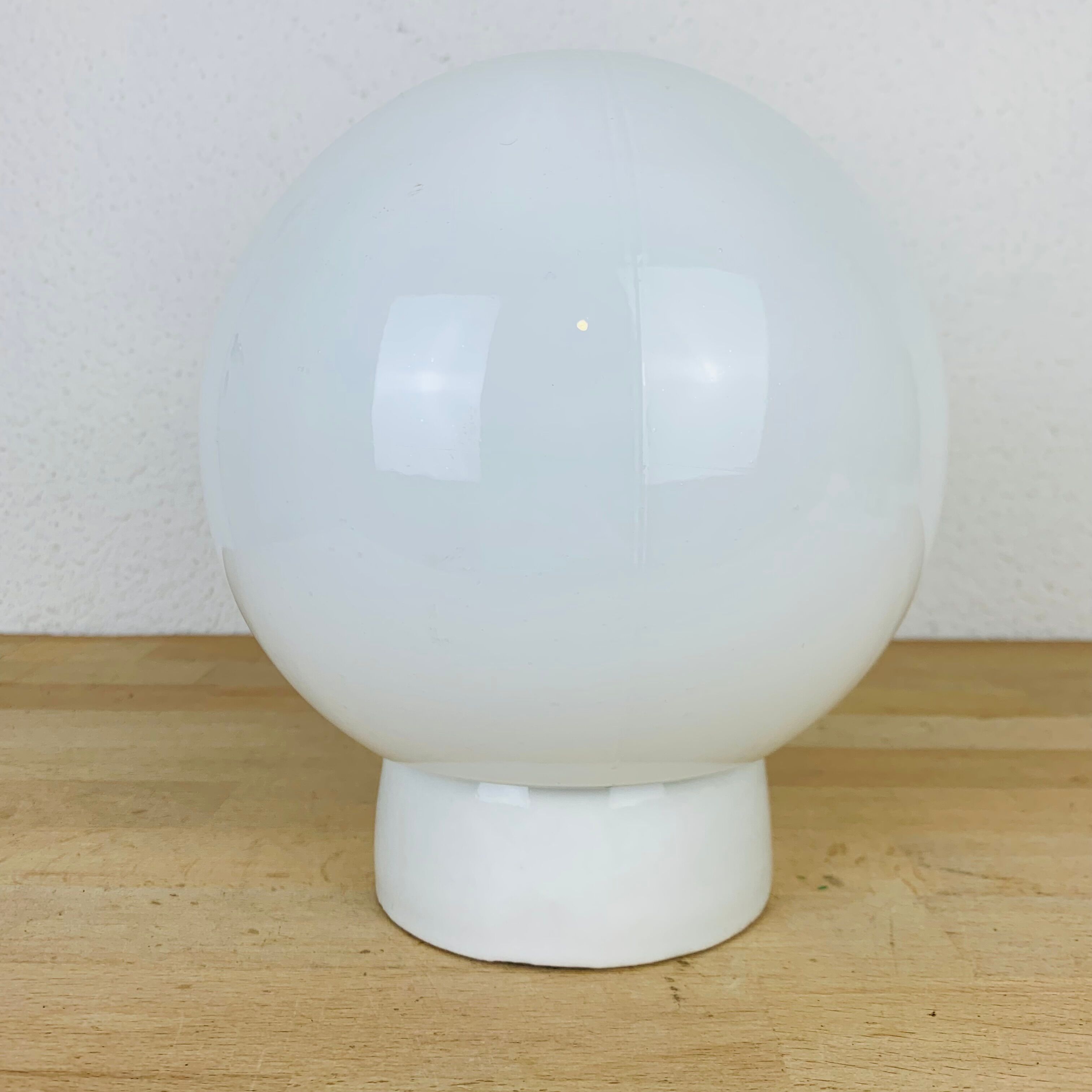 Opaline globe wall lamp and ceiling ceramic lamp