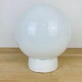 Opaline globe wall lamp and ceiling ceramic lamp