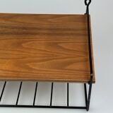60s 70s teak shelf wall shelf telephone shelf string shelf Danish design
