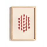 Collection de 4 peintures acryliques sur papier signées Eawy