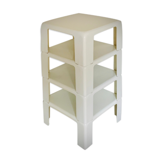Plastic stackables side tables by Mario Bellini for C&B Italia, 1960s