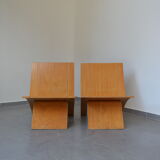 Pair of chairs Laminex Jens Nielsen