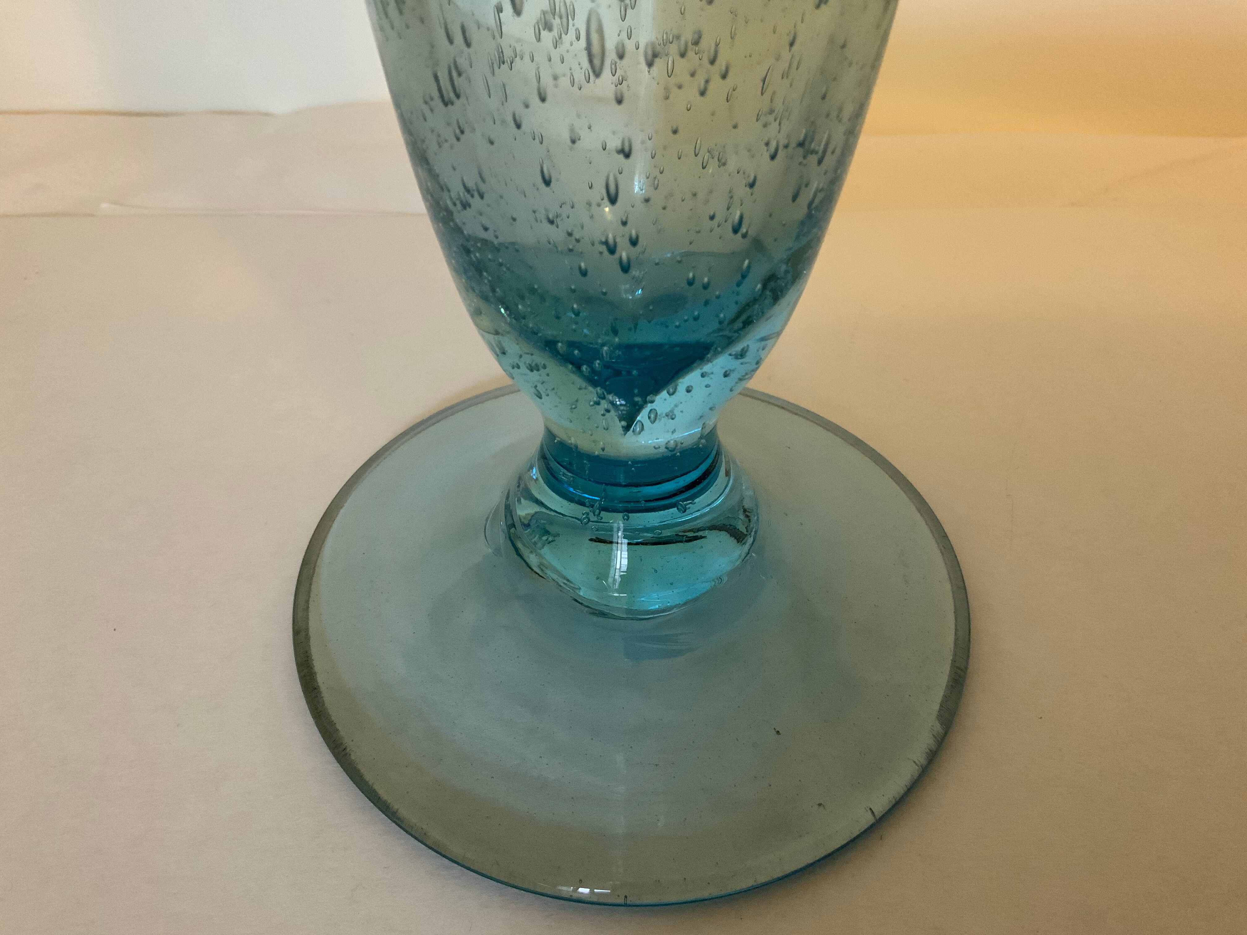 Biot blue vase