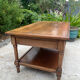 Extendable solid wood coffee table