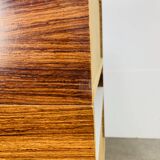 Rosewood and glass chest of drawers, 1960s, Scandinavian storage furniture.