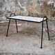 Wrought iron and ceramic side table by Roger Capron, France, 1950s
