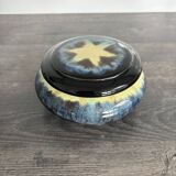 Antique enamelled ceramic box signed alpho