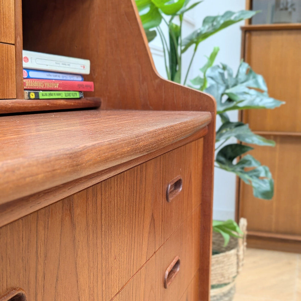 Vintage Danish teak secretary, 1960s.