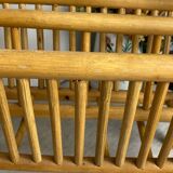 Rattan magazine rack