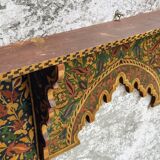 Old wall shelf wall rack handpainted