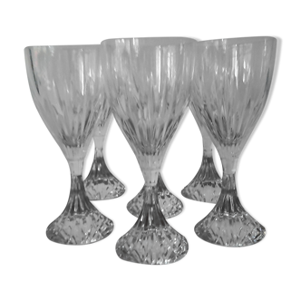 Christofle Cathédrale cut crystal stemware