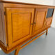 Vintage French modernist sideboard in oak, 1950s design.