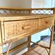 Vintage bamboo and rattan desk