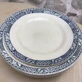 6 assiettes à soupe robert salins a&c terre de fer