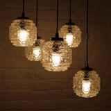 5-globe waterfall chandelier