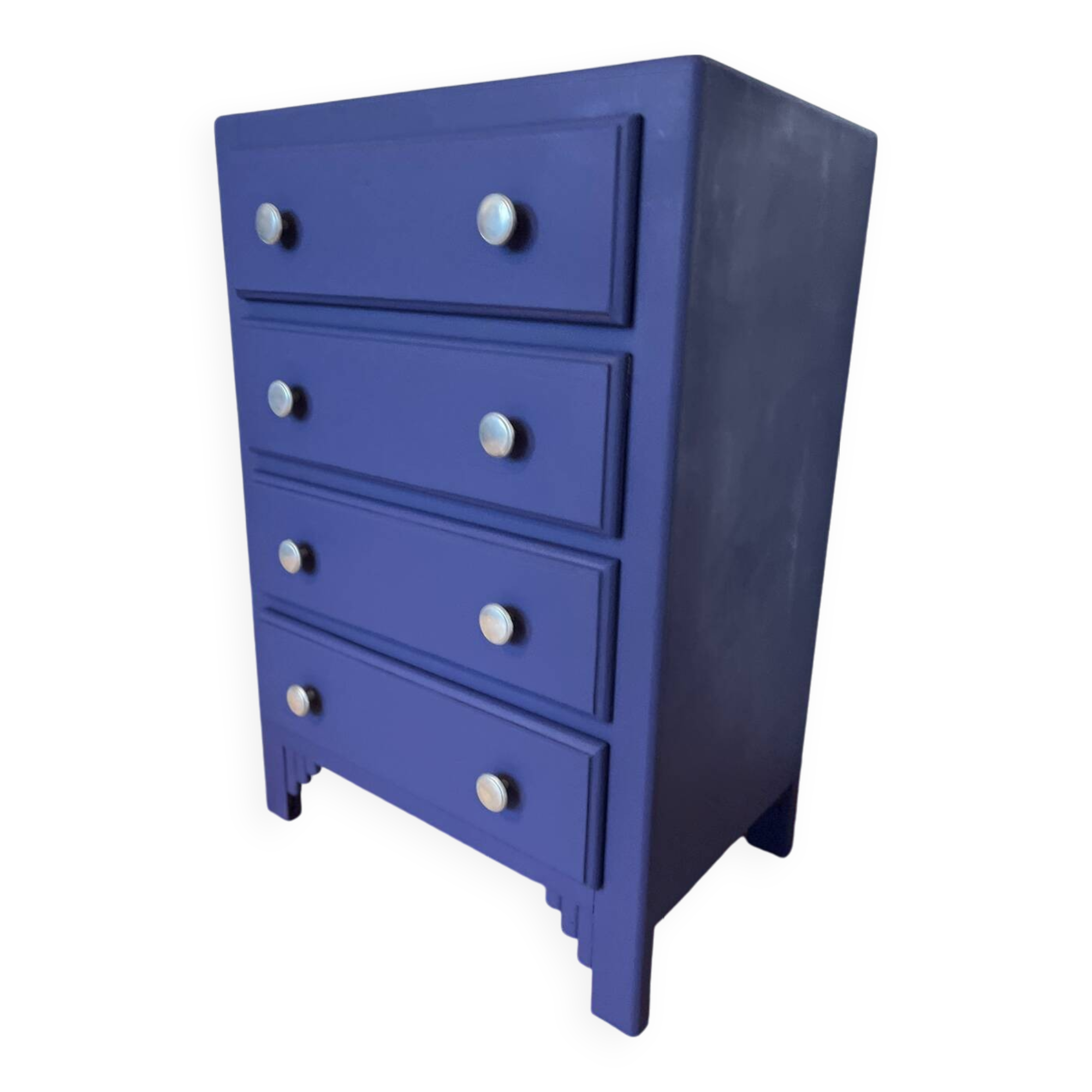 Commode art déco bleue orient