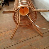 Vintage bamboo floor lamp