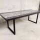Table basse pieds traîneau vintage années 60