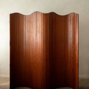 Art Deco Patinated Pine Room Divider by Jomain Baumann for Baumann, France,