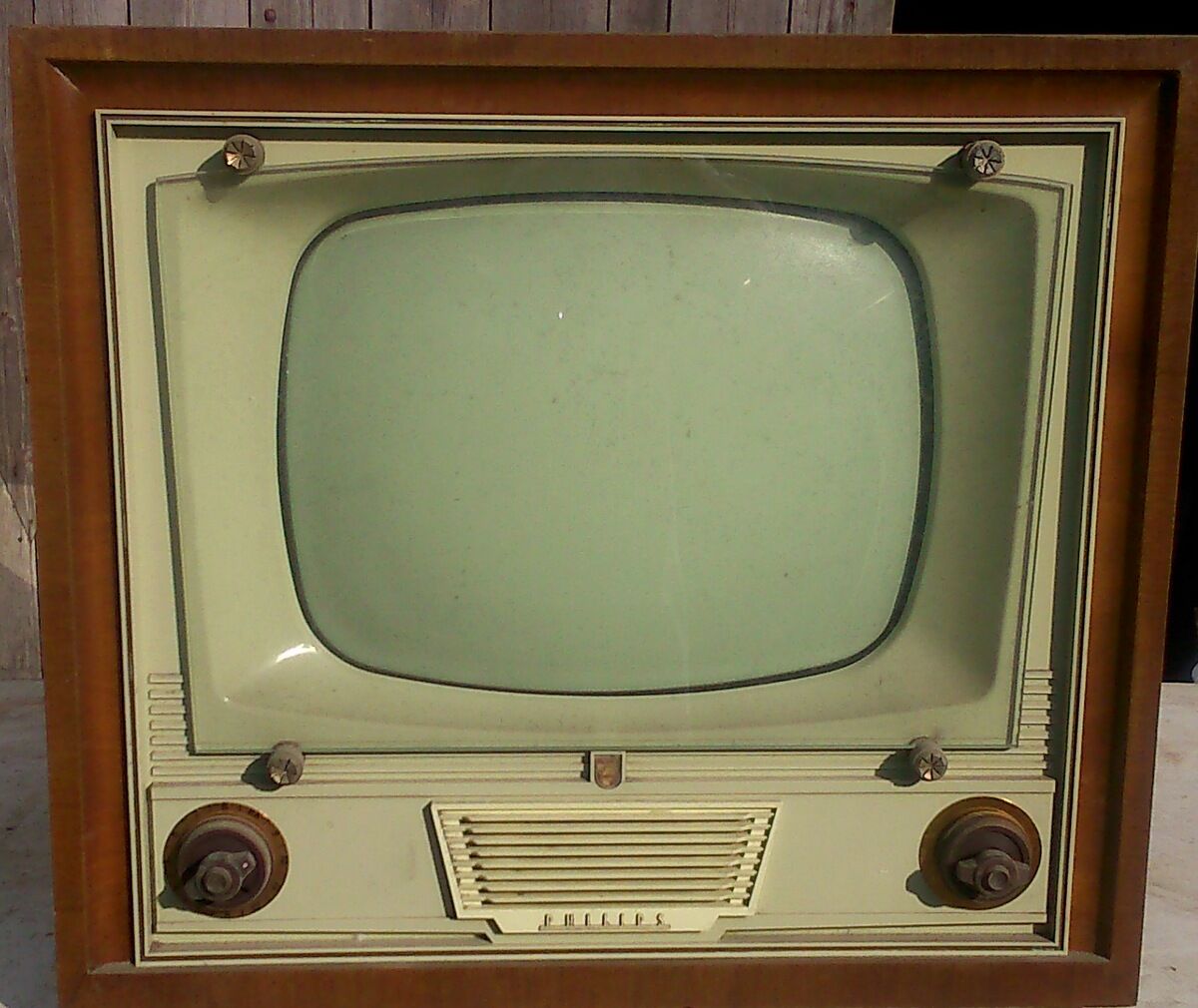 Old vintage philips tv 1956