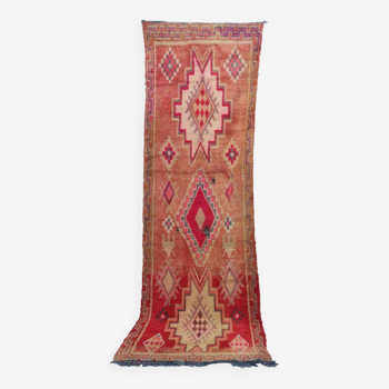 Boujad. vintage moroccan rug, 121 x 392 cm